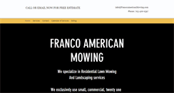 Desktop Screenshot of francoamericanmowing.com
